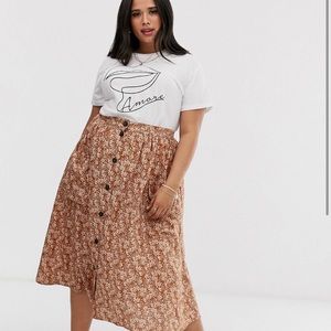Asos midi skirt with pockets